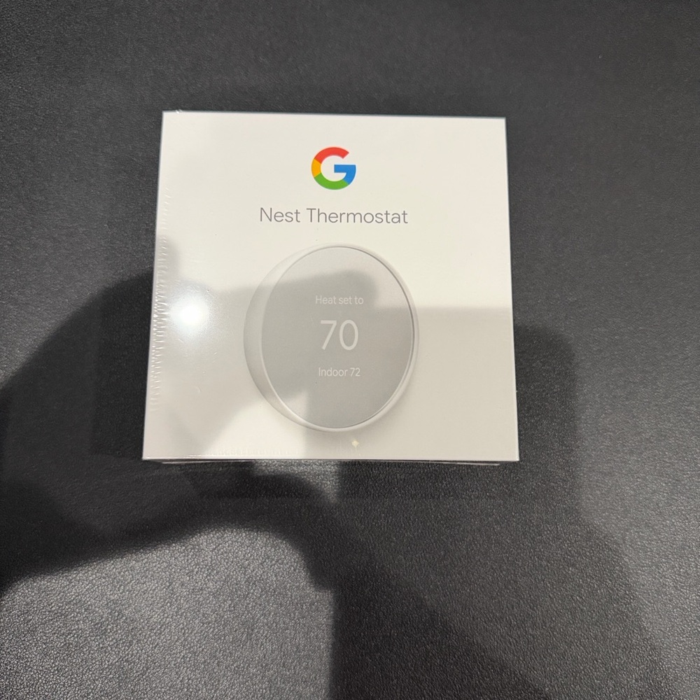 Google Nest Thermostat - White with Silver Accent